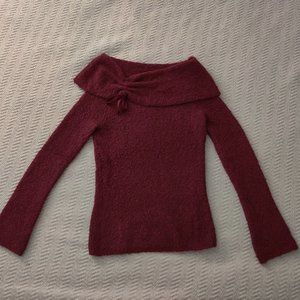 Moda International Merlot Cowl Neck Sweater